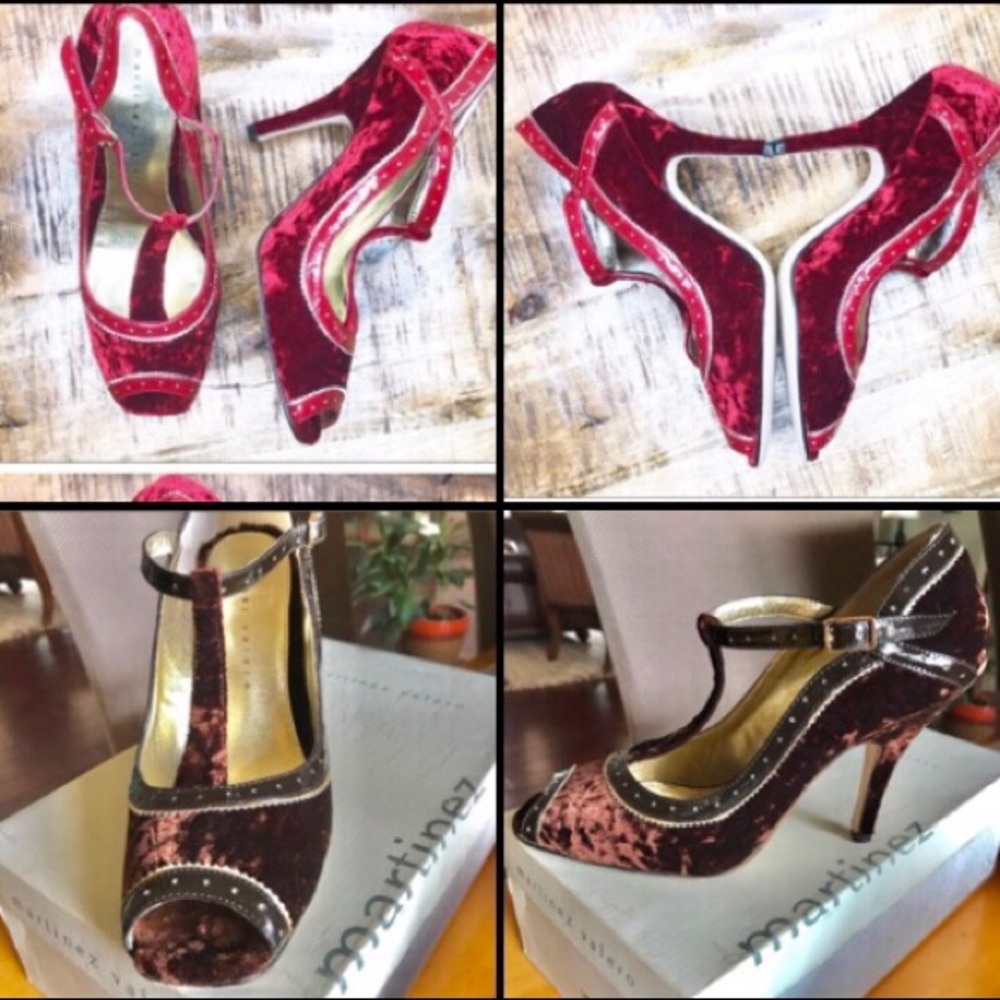 MartinezValero BronzeGold Gatsby Dance pARTy heels